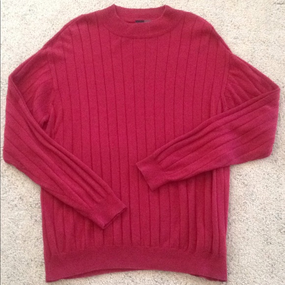 JF J. FERRAR Vintage Sweater Cranberry Large - Picture 1 of 4